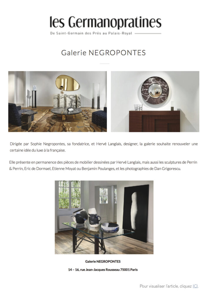 Press - Galerie Negropontes