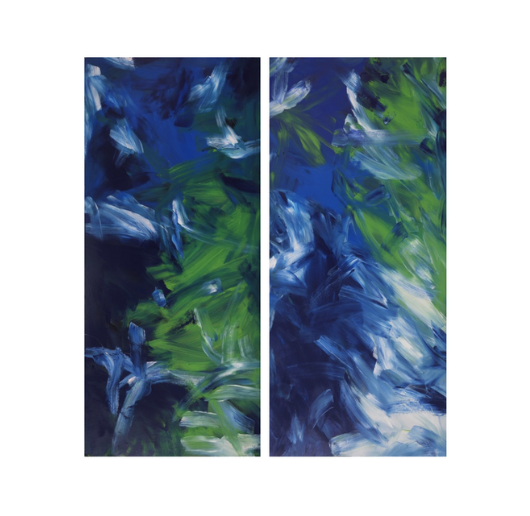 Hommage à Monet I & II - Galerie Negropontes