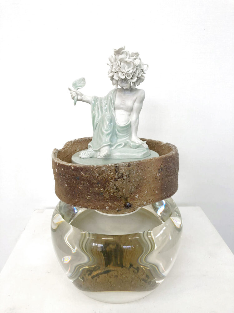 Tenir une feuille - Galerie Negropontes