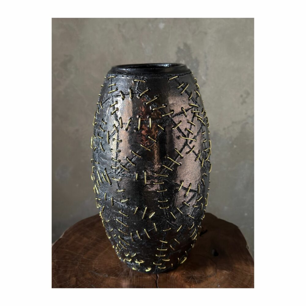 Vase Gun metal - Galerie Negropontes