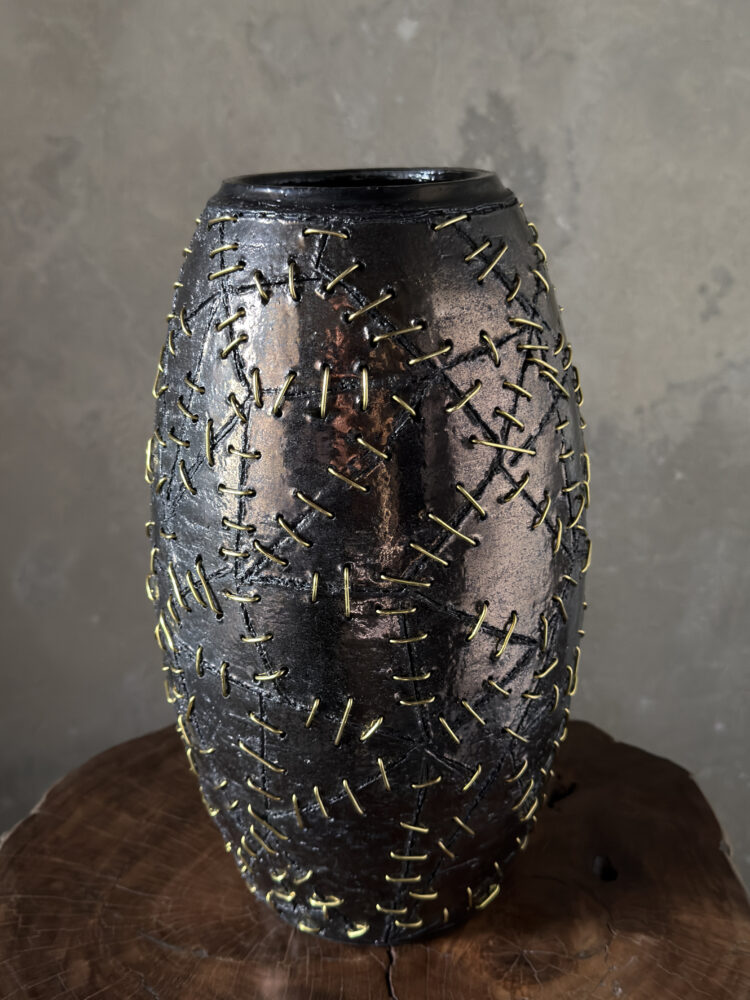 Vase Gun metal - Galerie Negropontes